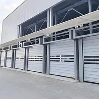 Porte à enroulement en alliage d'aluminium sur mesure, étanche et antirouille, pour villa, garage, usine, entrepôt, installation extérieure