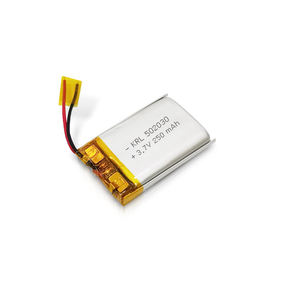Gratis monster, hoge kwaliteit, fabrieksverkoop, 502030 <span class=keywords><strong>3</strong></span>.7v 250mah oplaadbare pouch Lipo batterij, lange gebruiksduur, UL/CE KC gecertificeerd - Product Image 1