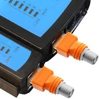 Adaptadores de acoplamiento coaxial de barril F hembra a RJ45 macho, convertidor RF a RJ45, conector coaxial recto para probador de línea