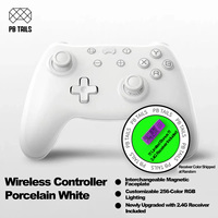 Manette de jeu PB 64 BT avec moteur de vibration pour analogique 3D pour Switch/Switch 2 Windows/Android