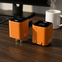 Chargeur rapide Powereric 45W GaN avec port Type C certifié ETL FCC SAA, sortie 5V3A pour téléphones mobiles