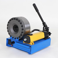 Máquina Manual Hidráulica para Prensar Mangueras con Bomba Manual para Mangueras de Freno, Combustible y Aceite de Goma de 1/4-1 pulgada, Herramienta de Ensamblaje y Prensado de Tuberías