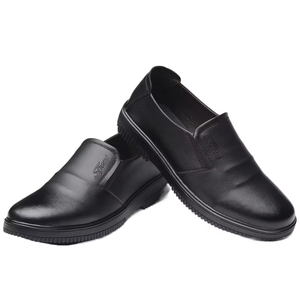 Cómodos zapatos de seguridad de trabajo con suela de goma antideslizante de cuero de microfibra <span class=keywords><strong>sin</strong></span> <span class=keywords><strong>cordones</strong></span> para hombres y mujeres - Product Image 3
