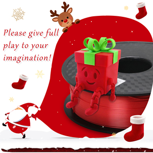 Christmas Printing Toys PLA High Glossy Silk <b>3D</b> <b>Printer</b> Filament 1.75mm 1 KG <b>3D</b> Printing Consumables - Product Image 1