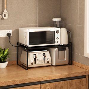 Microwave <strong>Shelf</strong> Small Household Appliances Storage Holder <strong>Air</strong> <strong>Fryer</strong> Organizer Kitchen Storage Rack - Product Image 3