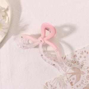 Pinza de Pelo Francesa de Plástico con Lazo Degradado, Pinza de Pelo Grande de 11CM para Cabello Fino, Pinza de Tiburón, Venta al por Mayor - Product Image 5