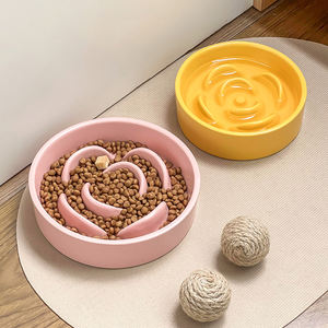 Mangeoire lente directe d'usine pour animaux de compagnie Assiette et bol pour chien en céramique antidérapante Bol de régime alimentaire sain et élégant pour chats et chiens - Product Image 3
