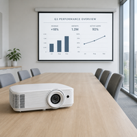 Projecteur portable DLP Optoma Ht32Lv-4k 3D 4K HDR 1080p véritable pour cinéma maison, 4000 lumens ANSI, US