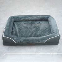 Services OEM ODM écologiques Canapé-lit rectangulaire pour chiens et chats Plusieurs tailles amovible et lavable