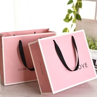 Tas Kertas Kraft Warna-warni Berkualitas Tinggi, Tas Kemasan Kertas Kardus Mewah untuk Belanja dan Hadiah dengan Pegangan
