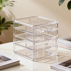 Paleta de sombras de ojos moderna y sencilla, caja de almacenamiento acrílica, expositor acrílico de maquillaje, organizador de escritorio para cosméticos - Product Image 5