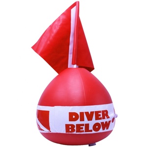 Boya <span class=keywords><strong>de</strong></span> Natación <span class=keywords><strong>de</strong></span> PVC para Deportes Subacuáticos, Boya Inflable <span class=keywords><strong>de</strong></span> Señalización con Bandera <span class=keywords><strong>de</strong></span> Buceo - Product Image 4
