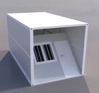 Nouvelle conception de maison conteneur pliable en métal imperméable de 20 pieds pour une utilisation comme logement temporaire pliable après un catastrophe