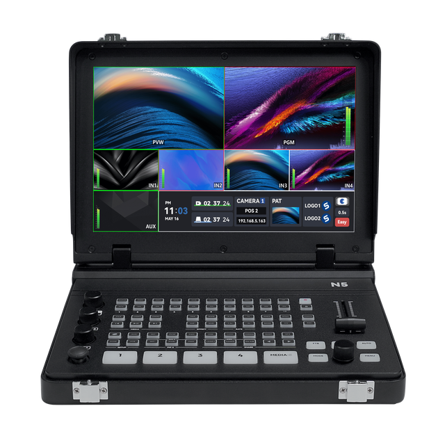 SPROLINK NeoLIVE N5/N5S 5CH Laptop Live Streaming Switcher /SDI/Multi-Functional Input Support NDI Input