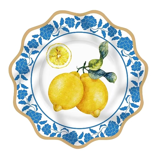 Assiette en carton de 10,5 pouces