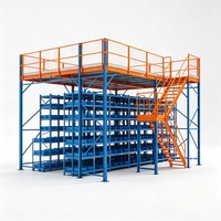 Plateforme en acier modulaire pour mezzanine avec protection contre la corrosion et conception multi-niveaux pour systèmes de stockage industriels