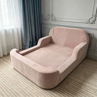 Lit de couchage souple en mousse sous vide pour tout-petits, housse en velours côtelé lavable, vente en gros d'usine, pour les 3 ans et plus, école, hôtel