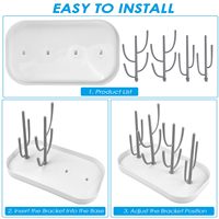 Égouttoir à biberons en forme de cactus, support portable pour biberons, support de rangement pour biberons pour accessoires de bébé