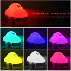 Nuevo Taxi, coche, <span class=keywords><strong>tren</strong></span>, luz nocturna, sincronización, lámpara de silicona recargable, Sensor táctil, luces para dormir, productos para bebés y niños, dormitorio - Product Image 6