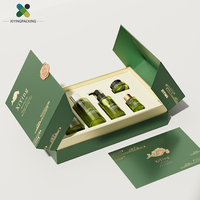 Boîtes d'emballage personnalisées en carton pour ensembles de soins de la peau, impression de logo, boîte coulissante type avion, style personnalisé, sérigraphie