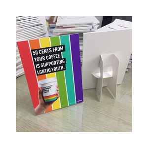 Promosyon Pvc köpük levha ile tezgah vitrini masa üstü işareti bağlantısız şövale arka işareti - Product Image 3