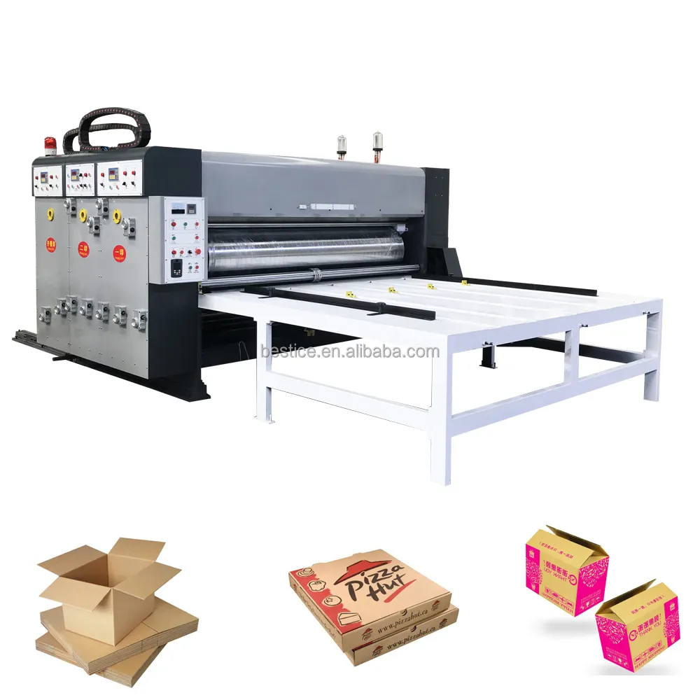 नालीदार कार्टन प्रिंटिंग स्लॉटिंग डाई मशीन औद्योगिक पेपर बॉक्स बनाने वाली निर्माण निर्माता डाई-कटिंग प्रिंटर