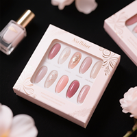 Magnifiques Boîtes Cadeaux en Papier à Fermeture Magnétique Luxe pour Ongles, Logo Personnalisé, Boîtes d'Emballage Magnétiques pour Faux Ongles Press-On et Ongles Artificiels