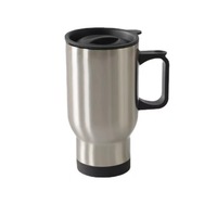 Gobelet isotherme à double paroi en acier inoxydable 304 avec couvercle en PP et poignée, pour sublimation à chaud, type thermos de voiture, OEM transfrontalier