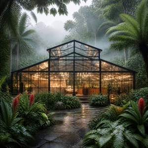 Tente en PVC robuste, sur mesure, installation facile pour événements extérieurs, mariages, expositions, chapiteau de luxe à structure transparente, tente atrium. - Product Image 5