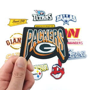 맞춤형 NFL 그린 베이 패커 수제 자수 철 패치 패치 - Product Image 5