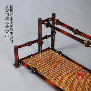 Bamboo Cup Holder Lacquered Bamboo <b>Teacup</b> Rack Double Layer Desk Display Storage Rack For Tea Set Ornament - Product Image 2