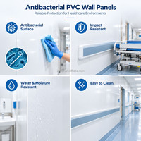 Panneau mural en PVC antibactérien pour hôpital, 1 mm, imperméable, ignifuge, pour portes, armoires et surfaces planes