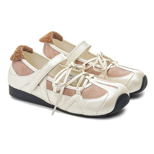 Zapatos de Primavera/Verano de Primera Calidad para Mujer, Diseño con Lazo, Punta Cuadrada, Estilo Coreano, Casuales, Transpirables, de Cuero Genuino con Amortiguación - Product Image 3