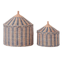 Style nordique salon divers panier en osier cirque thème panier de rangement fait à la main chambre d'enfants jouet panier