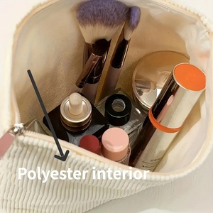 Logotipo personalizado viagens veludo cosméticos maquiagem zipper saco - Product Image 5