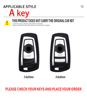 Étui de protection pour clé de voiture en fibre de carbone pour BMW Série 1 3 5 7 X1 X3 X4 X5 F10 F15 F16 F20 F30 F18 F25 M3 M4 E34 Accessoires
