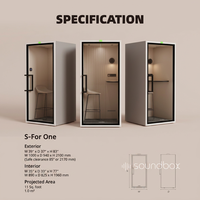 Cabine de bureau insonorisée professionnelle à prix de gros, cabine acoustique portable pour réunions et appels téléphoniques