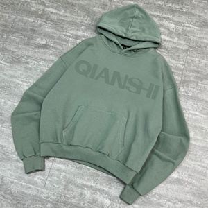 เสื้อฮู้ดดี้ดีไซน์เนอร์ทรงหลวม สไตล์สตรีทแวร์ ไหล่ตก สำหรับผู้ชาย คุณภาพสูง เนื้อผ้าหนา ไซส์ใหญ่ - Product Image 2