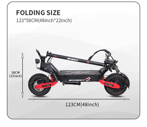 11inch Off Road Adults Scooter 500w Dual Motor Cheaper Foldable High Speed Climbing <b>in</b> Stock EU USA Warehouse YHY-0491S - Product Image 2
