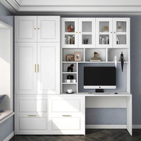 Lit de sieste de bureau de meubles intelligents fonctionnels pliant les lits extensibles de cachette invisible avec la table de bureau d'ordinateur de bibliothèque d'armoire