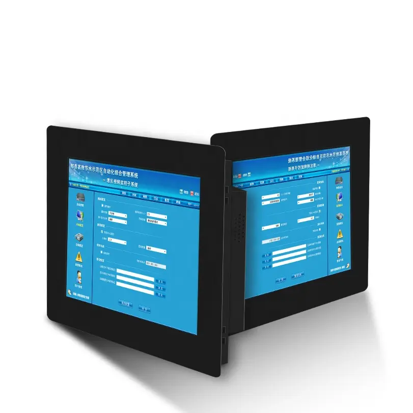 Industrial Embedded Monitor 8.4 10.1 10.4 12.1 15 17 19 21 24 inch VGA LCD Touch Screen Monitor