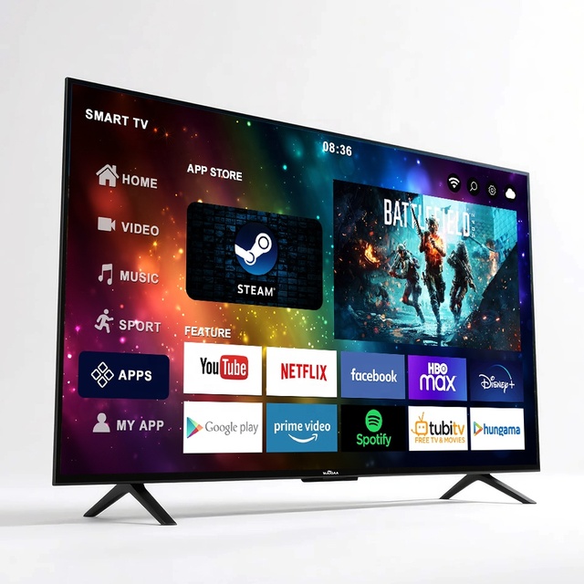 Wholesale 19 24 32 43 50 60 Inch Android LED LCD Smart TV with 4K UHD LAN Interface Customizable for Home & Hotel Use