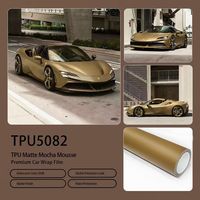 Rollo de TPU Mate Mocha Mousse, Textura Suave y Cremosa, Base Sólida, Elástico, Anti-Amarilleo, Venta al Por Mayor