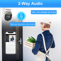 HFWVISION 4K 8MP for Professional Surveillance Security CCTV Camera Starlight Lens Two Way Audio Microphone CCTV IP PoE Camera
