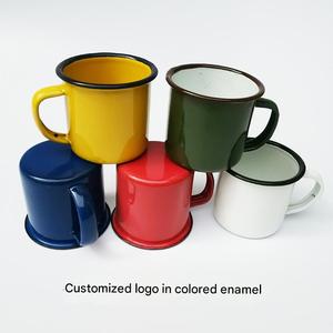 Taza <span class=keywords><strong>de</strong></span> Café <span class=keywords><strong>de</strong></span> Esmalte Reutilizable e Irrompible para Sublimación, Color Negro Metálico, con <span class=keywords><strong>Diseño</strong></span> <span class=keywords><strong>de</strong></span> Logotipo Personalizado - Product Image 4