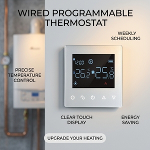 Termostato de Agua Inteligente <span class=keywords><strong>Tuya</strong></span> de Diseño Moderno y Alta Calidad, Termostato Inalámbrico Wifi <span class=keywords><strong>Opentherm</strong></span> para Baño y Apartamento - Product Image 4