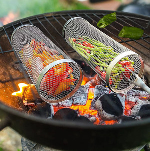 Grille <span class=keywords><strong>de</strong></span> <span class=keywords><strong>barbecue</strong></span> <span class=keywords><strong>de</strong></span> qualité alimentaire, antirouille, facile à nettoyer, réutilisable avec crochet et fourchette pour usage domestique, commercial et extérieur - Product Image 6