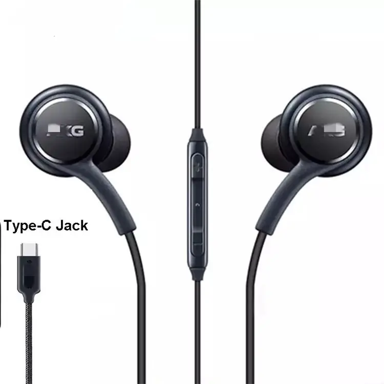 note10 type c headphones in ear wired handsfree super bass sound EarPods with Remote and Mic for samsung note10 earphones