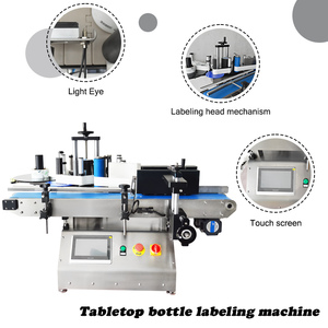 Mỹ phẩm chuyên nghiệp PVC nhãn Máy bôi Vòng lọ lon chai tự động mini máy tính để bàn Máy ghi nhãn mác - Product Image 3