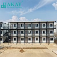 Panneaux sandwich pour conteneurs préfabriqués AKAY, maison modulaire préfabriquée, assemblage rapide, maison en conteneurs pour une construction rapide